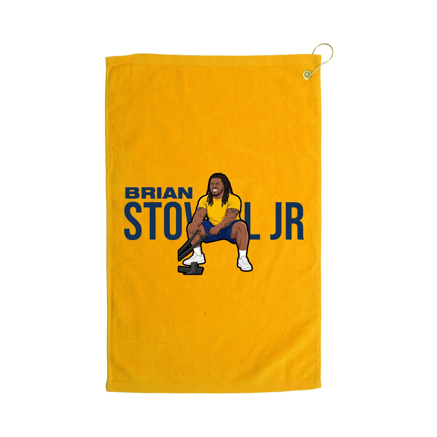Golf Towel — Player Name in Gold