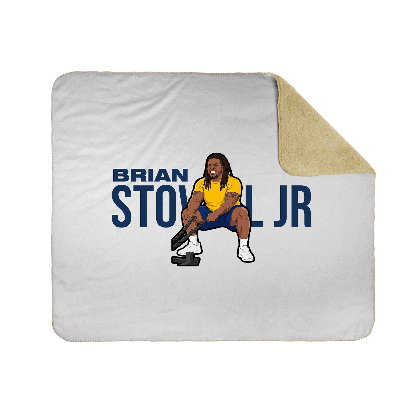 Throw Blanket — Player Name in White