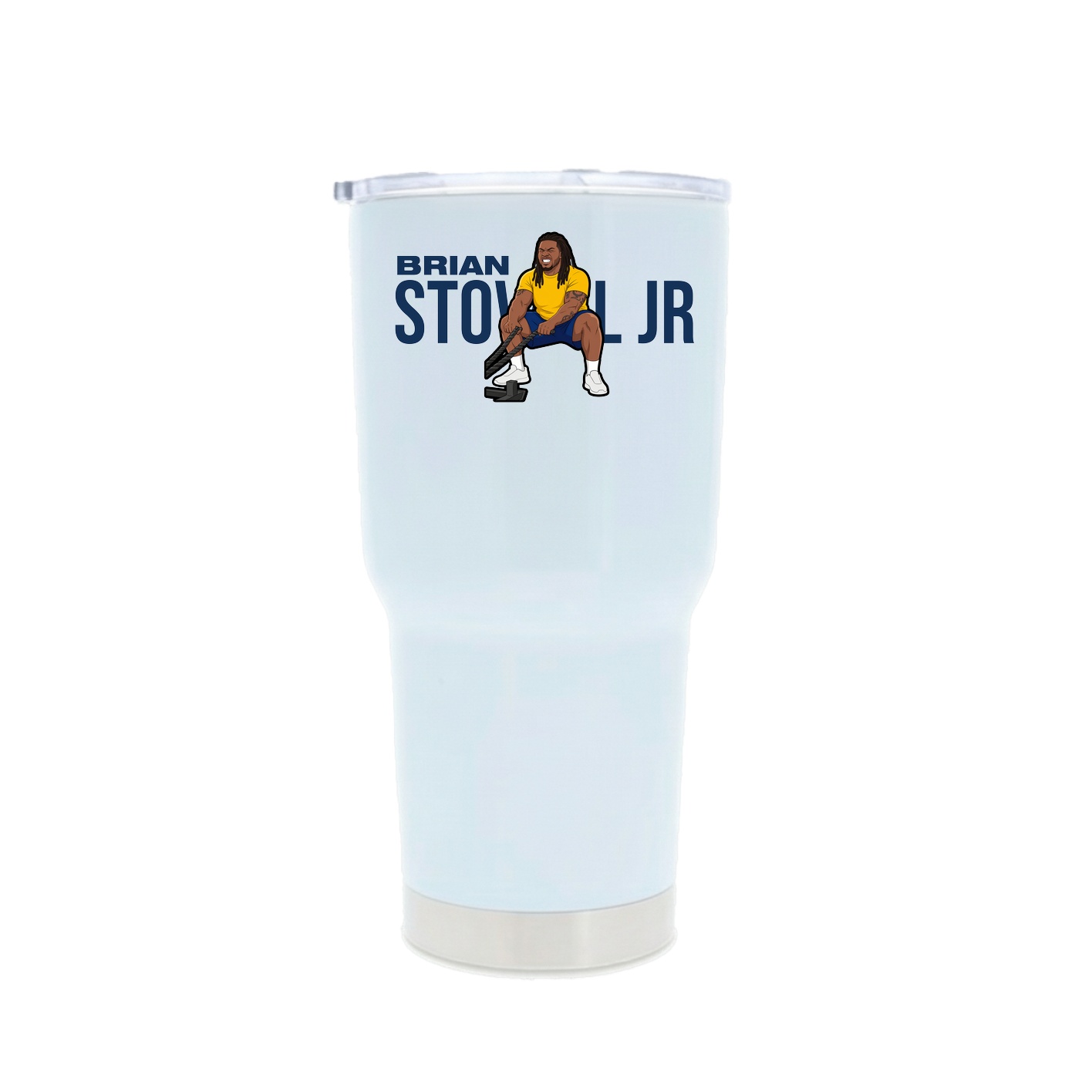 30oz Stainless Steel Tumbler — Player Name in White