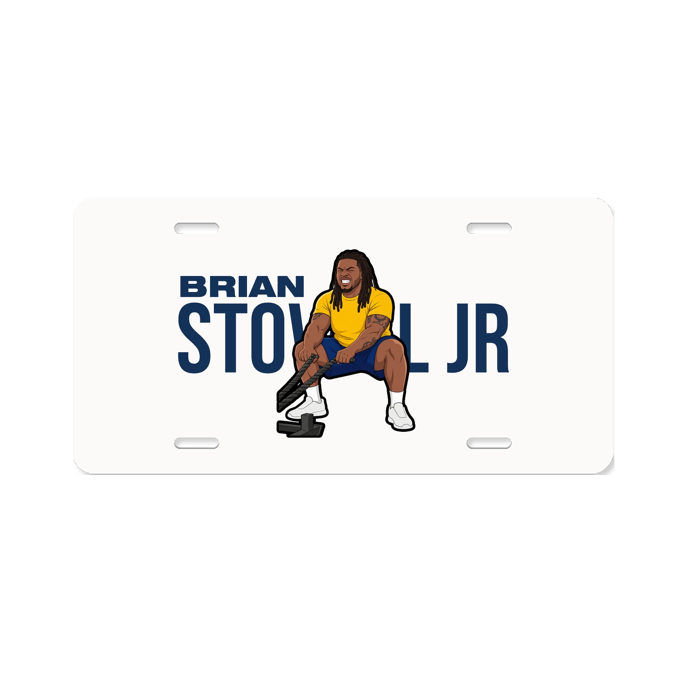 License Plate — Player Name in Classic