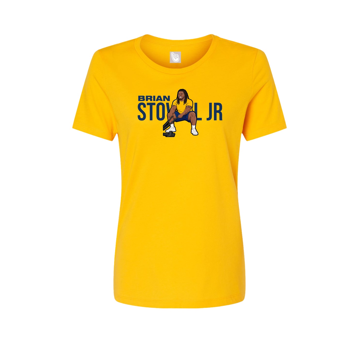 Fitted Women's Tee — Player Name in Gold
