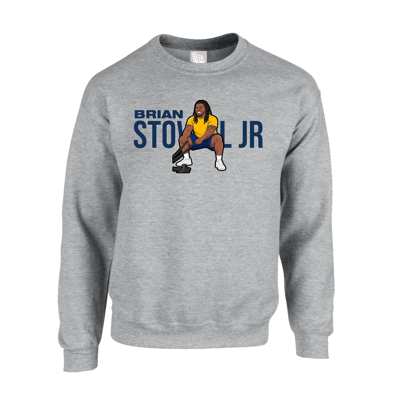 Fleece Crew — Player Name in Grey