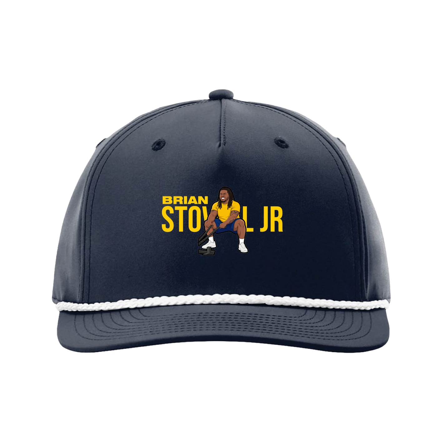 Five-Panel Classic Rope Cap — Player Name in Navy