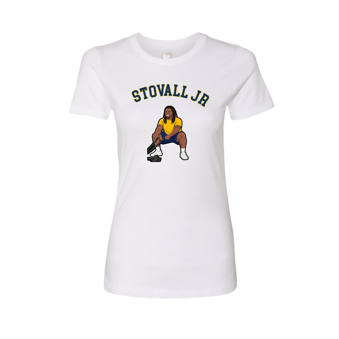 Fitted Women's Tee — Shirsey Arch in White
