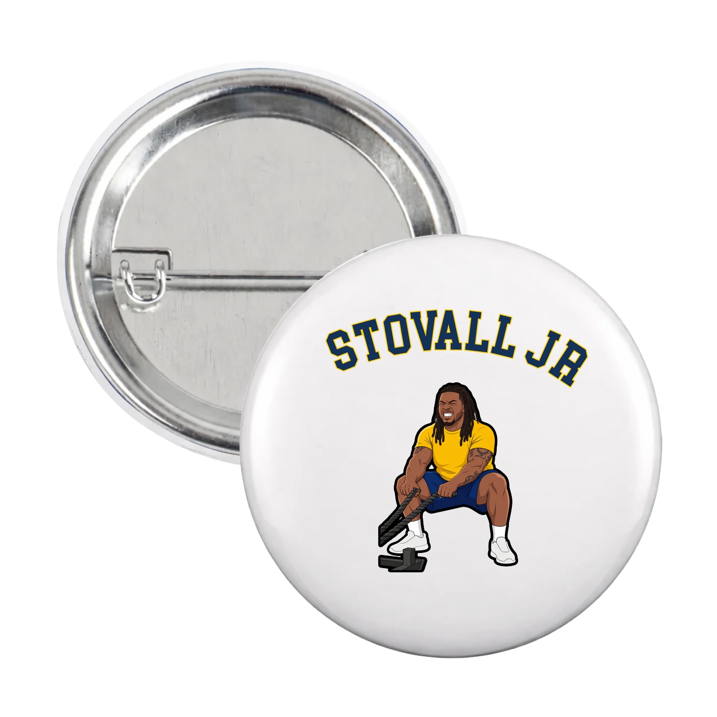Game Day Button — Shirsey Arch in White