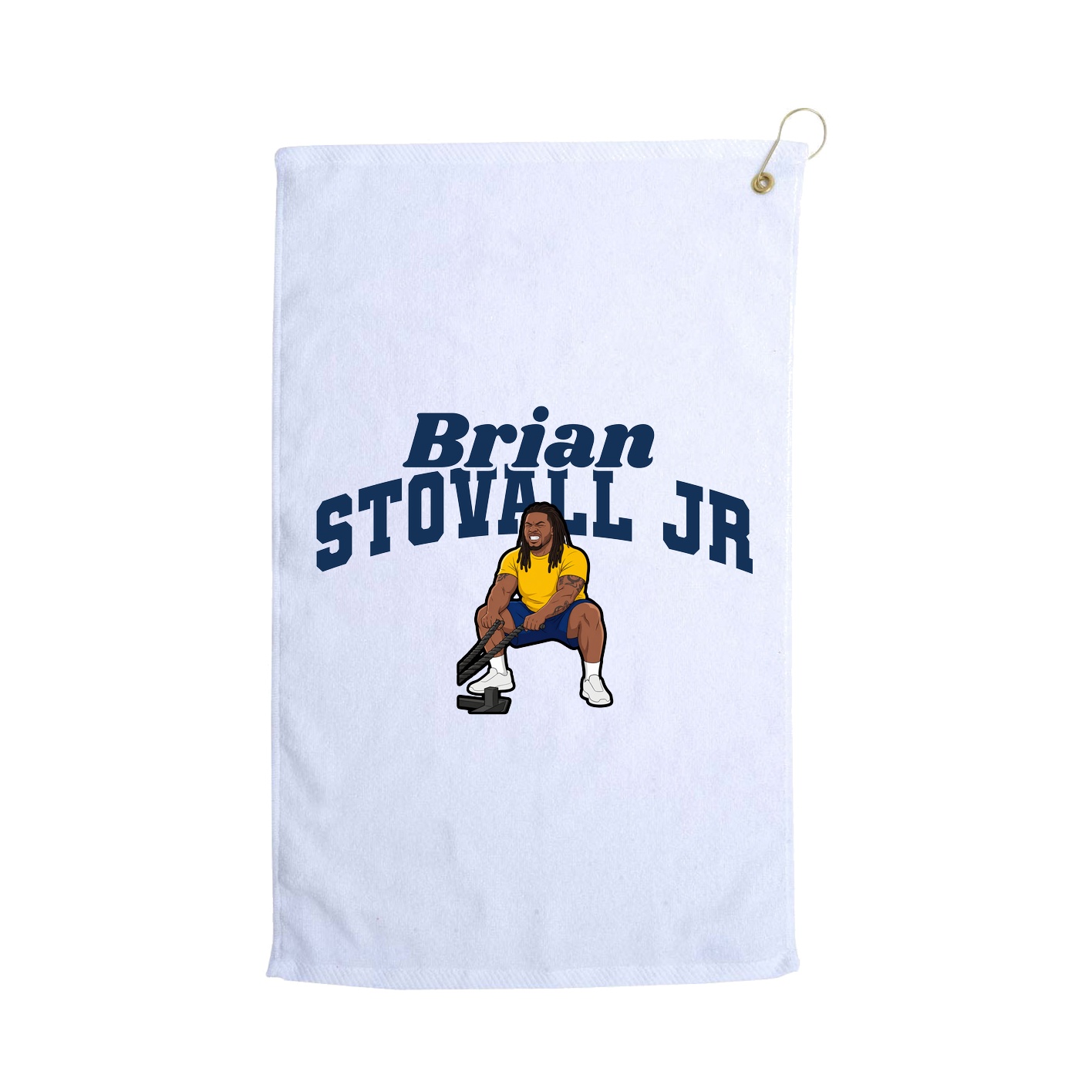 Golf Towel — Signature Arch in White