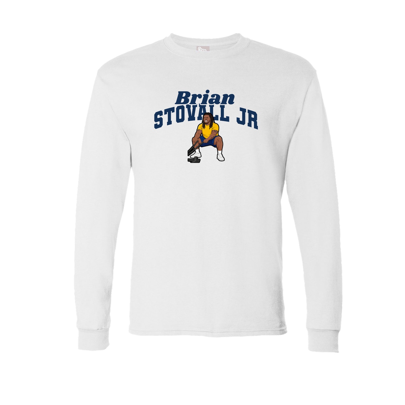 Long Sleeve Tee — Signature Arch in White