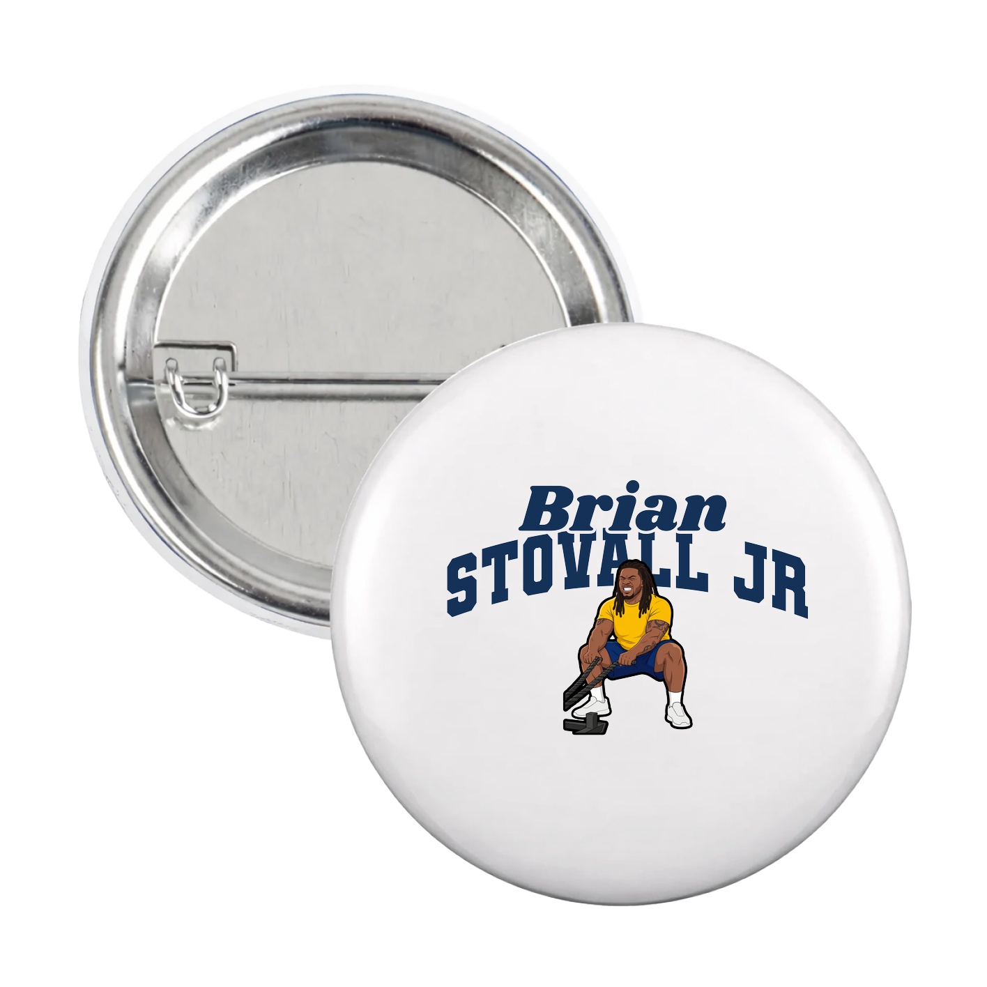 Game Day Button — Signature Arch in White
