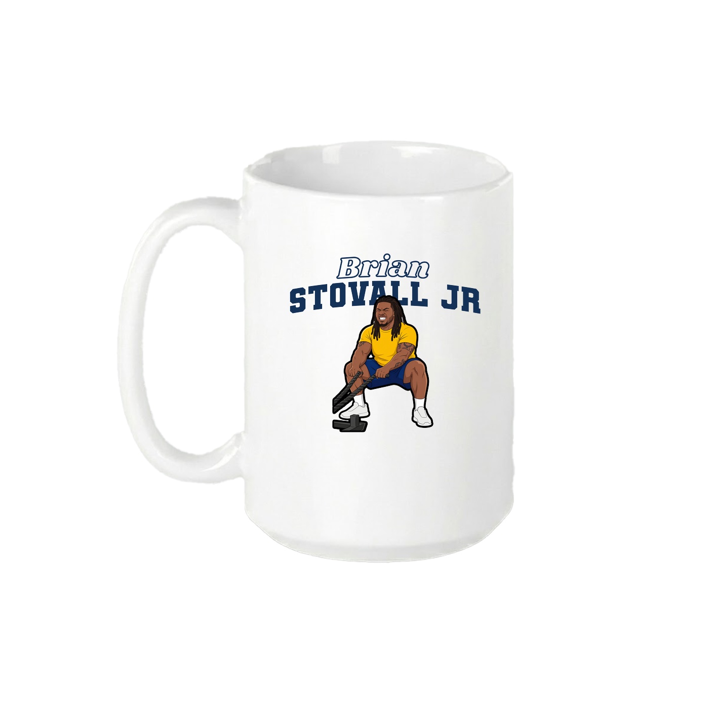 15oz Coffee Mug — Name Arch in White