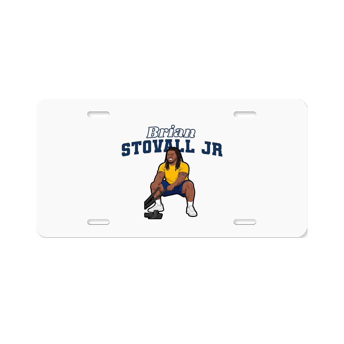 License Plate — Name Arch in Classic