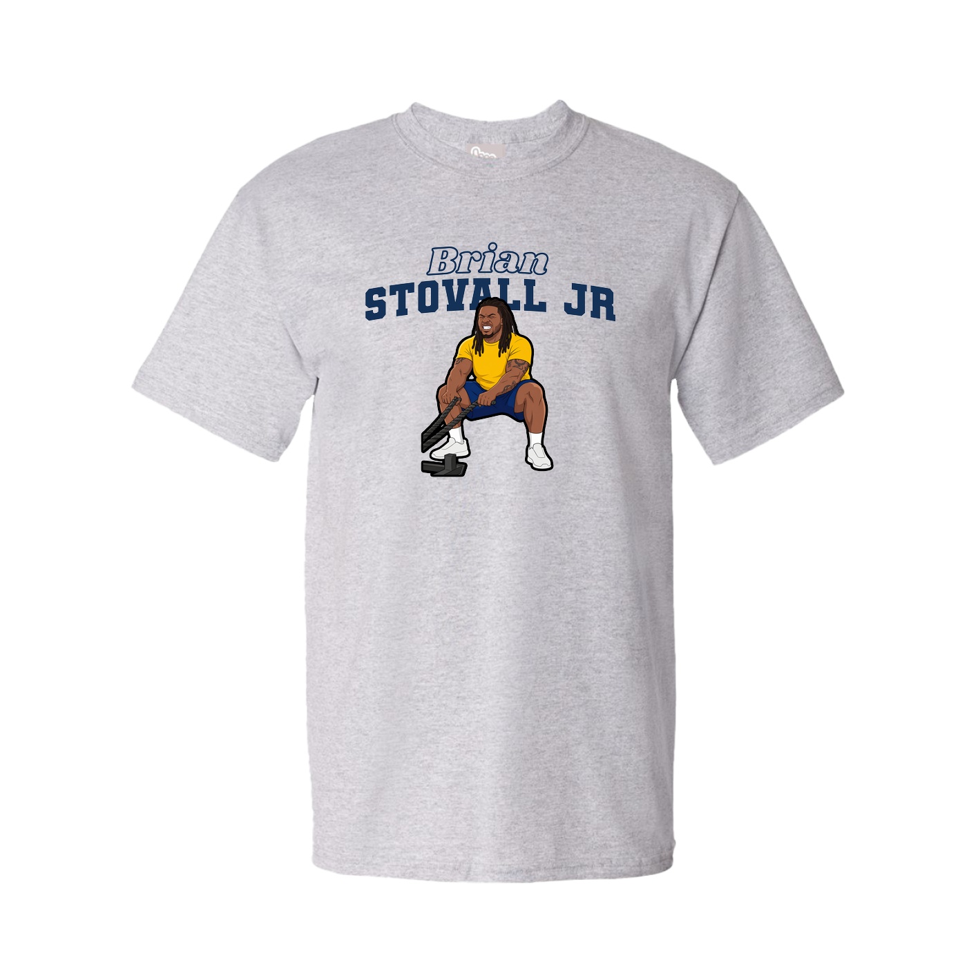 Youth Tee — Name Arch in Grey