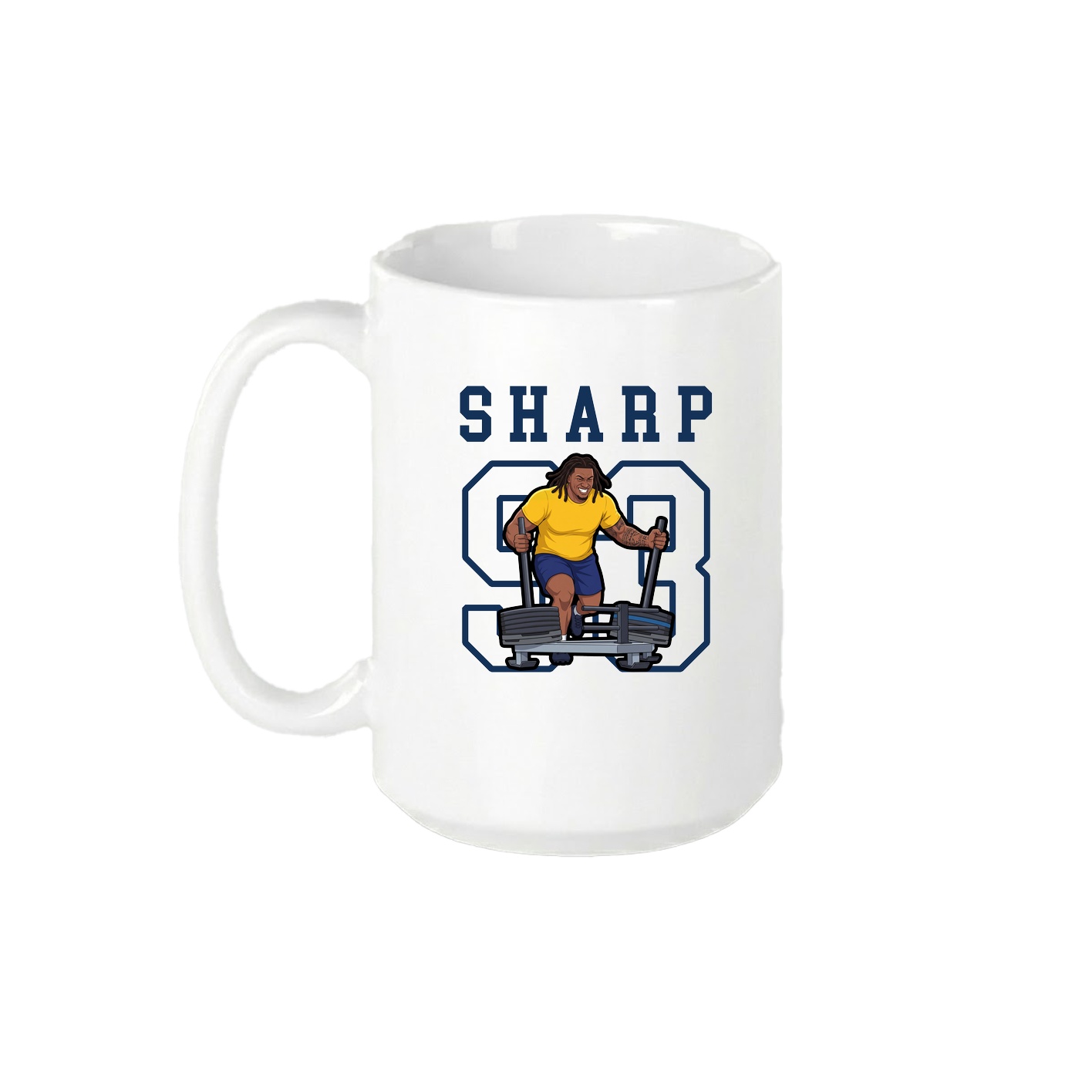 15oz Coffee Mug — Shirsey in White
