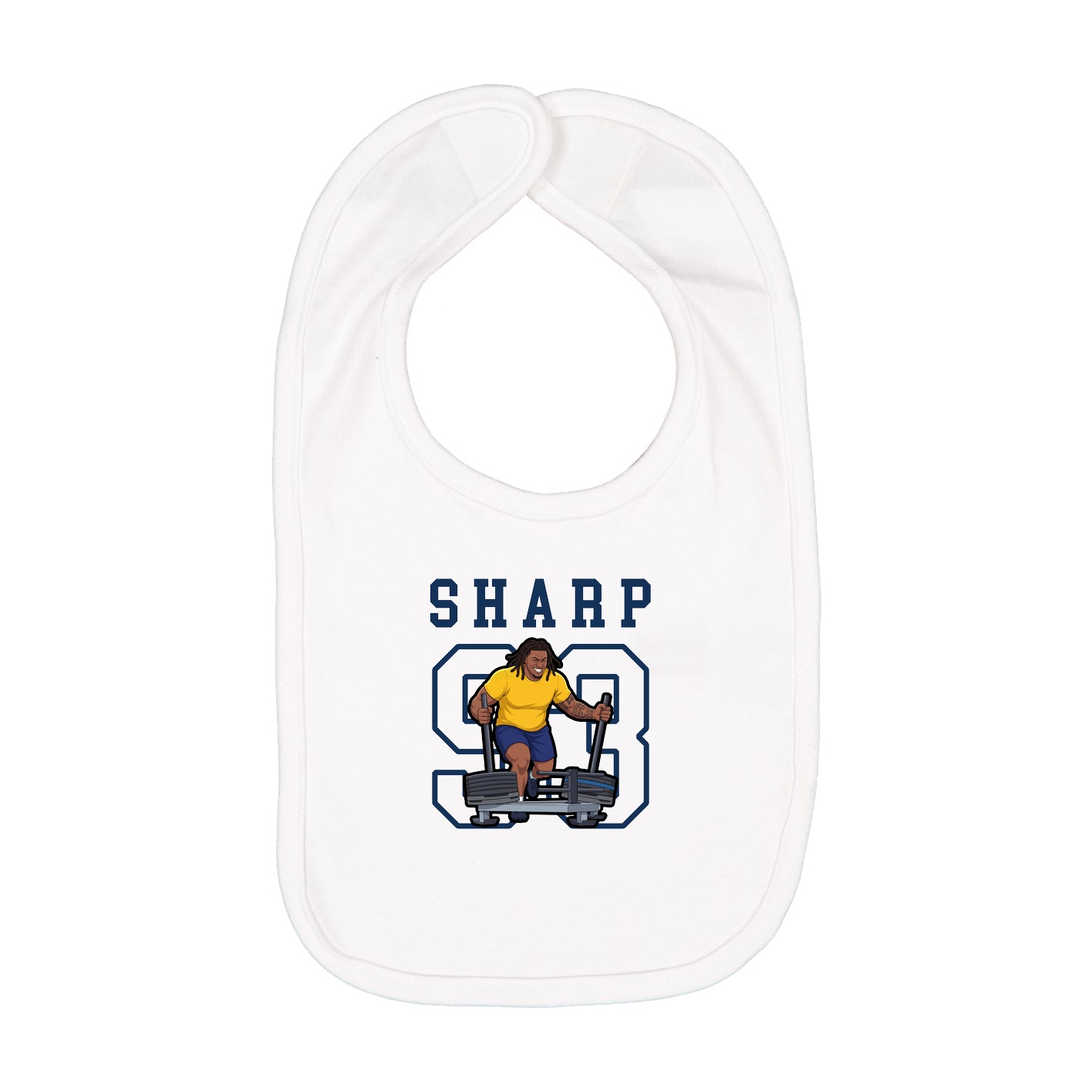 Infant Bib — Shirsey in White