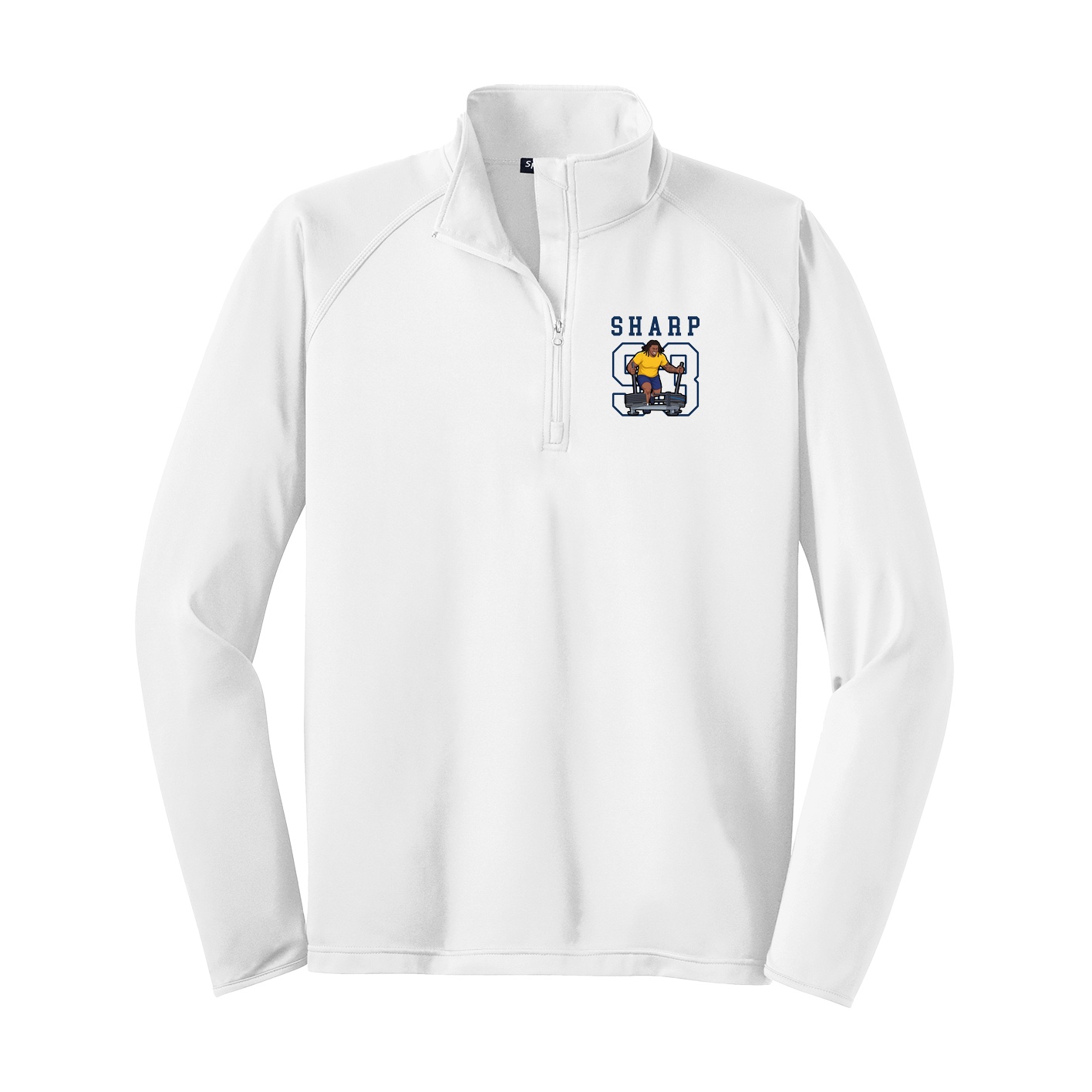 Q-Zip Pullover — Shirsey in White