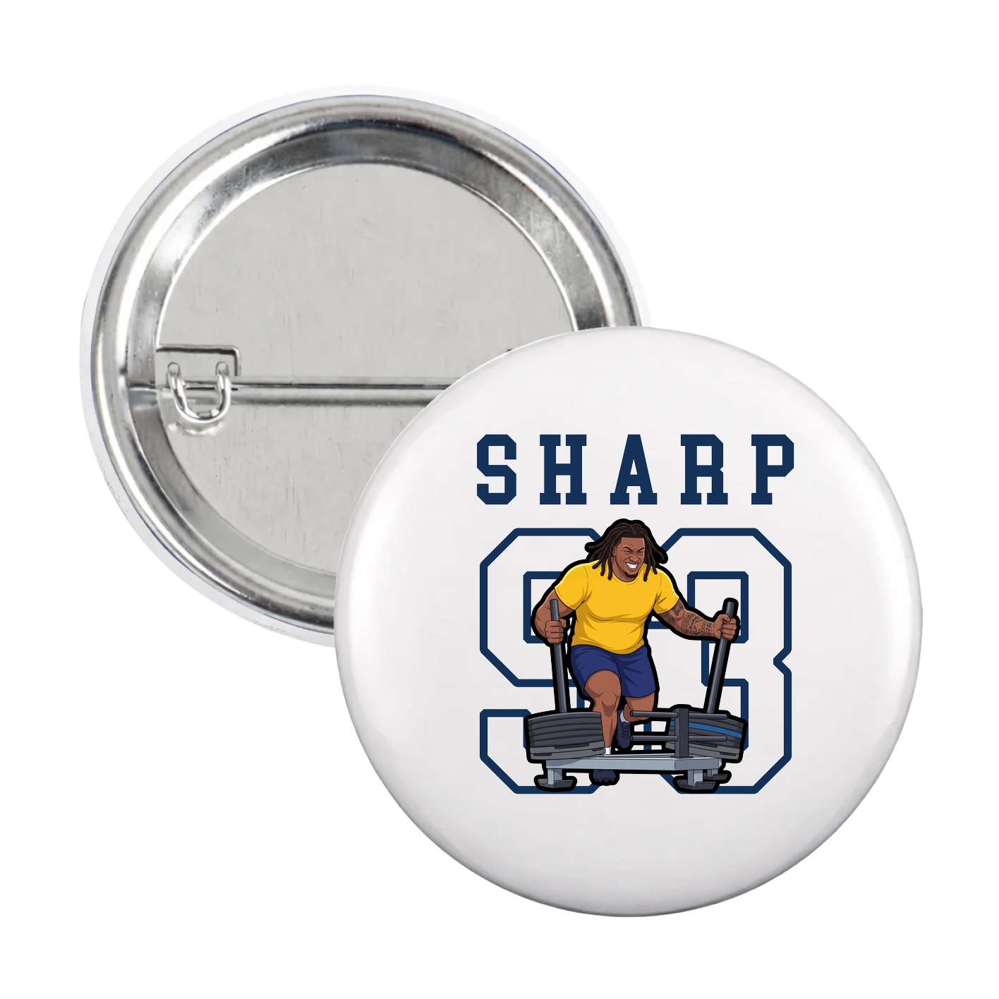 Game Day Button — Shirsey in White