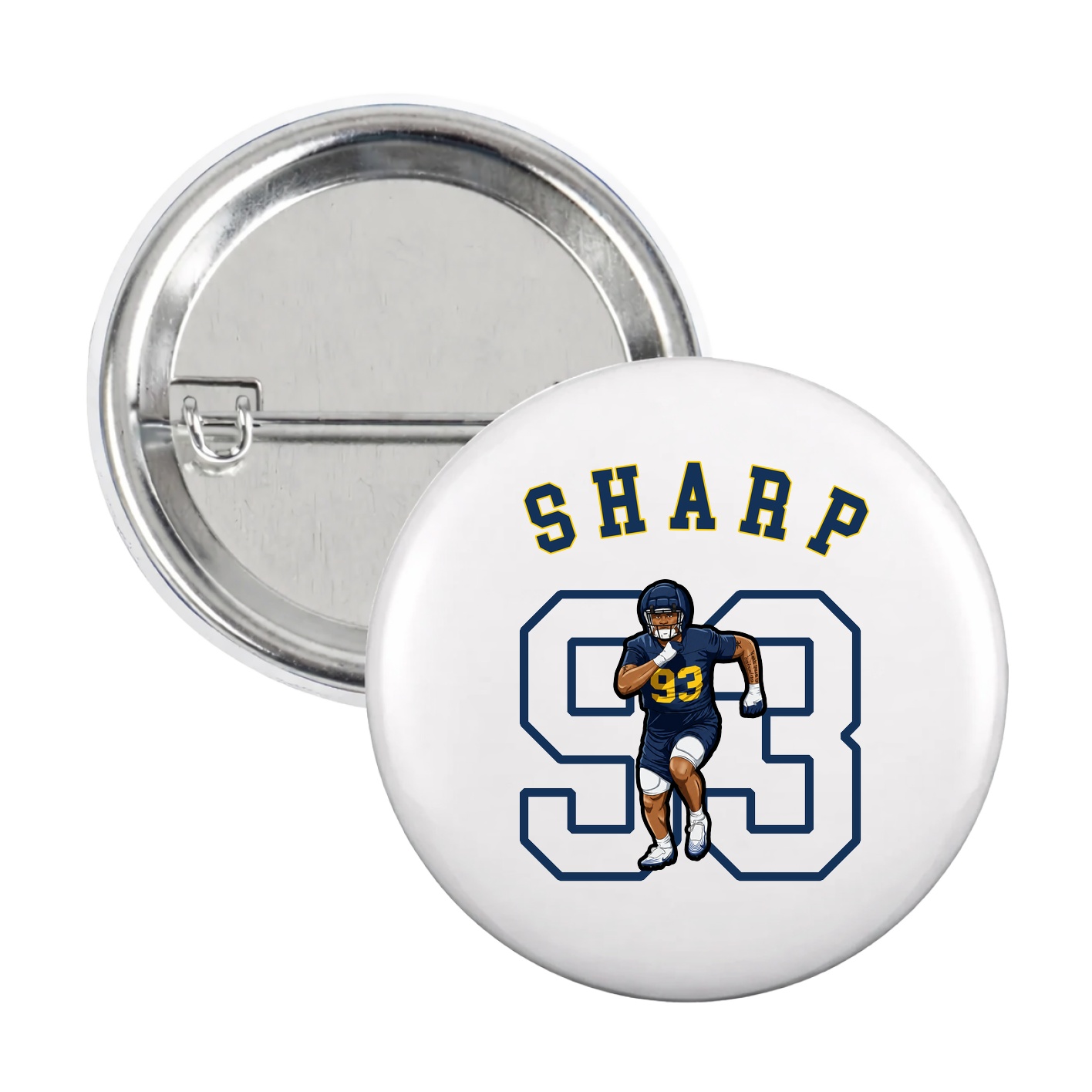 Game Day Button — Shirsey Arch in White