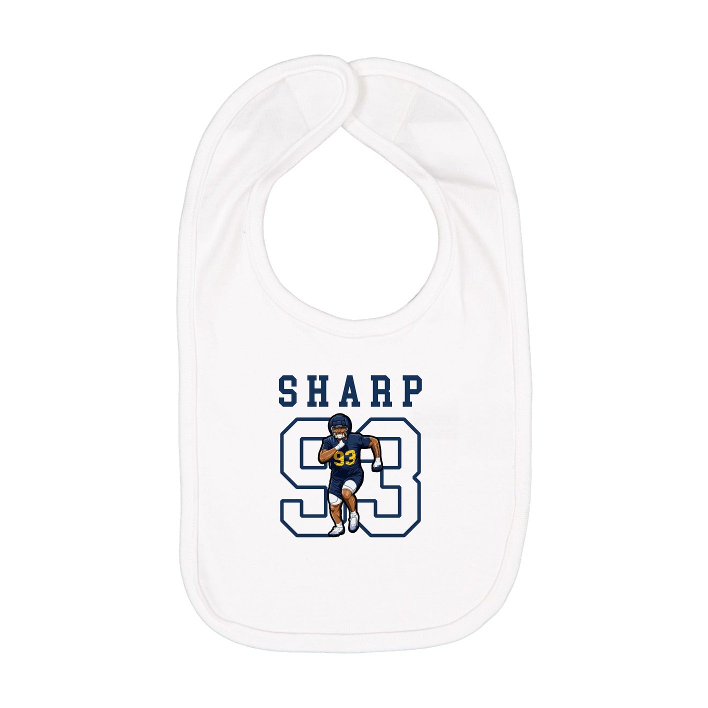 Infant Bib — Shirsey in White