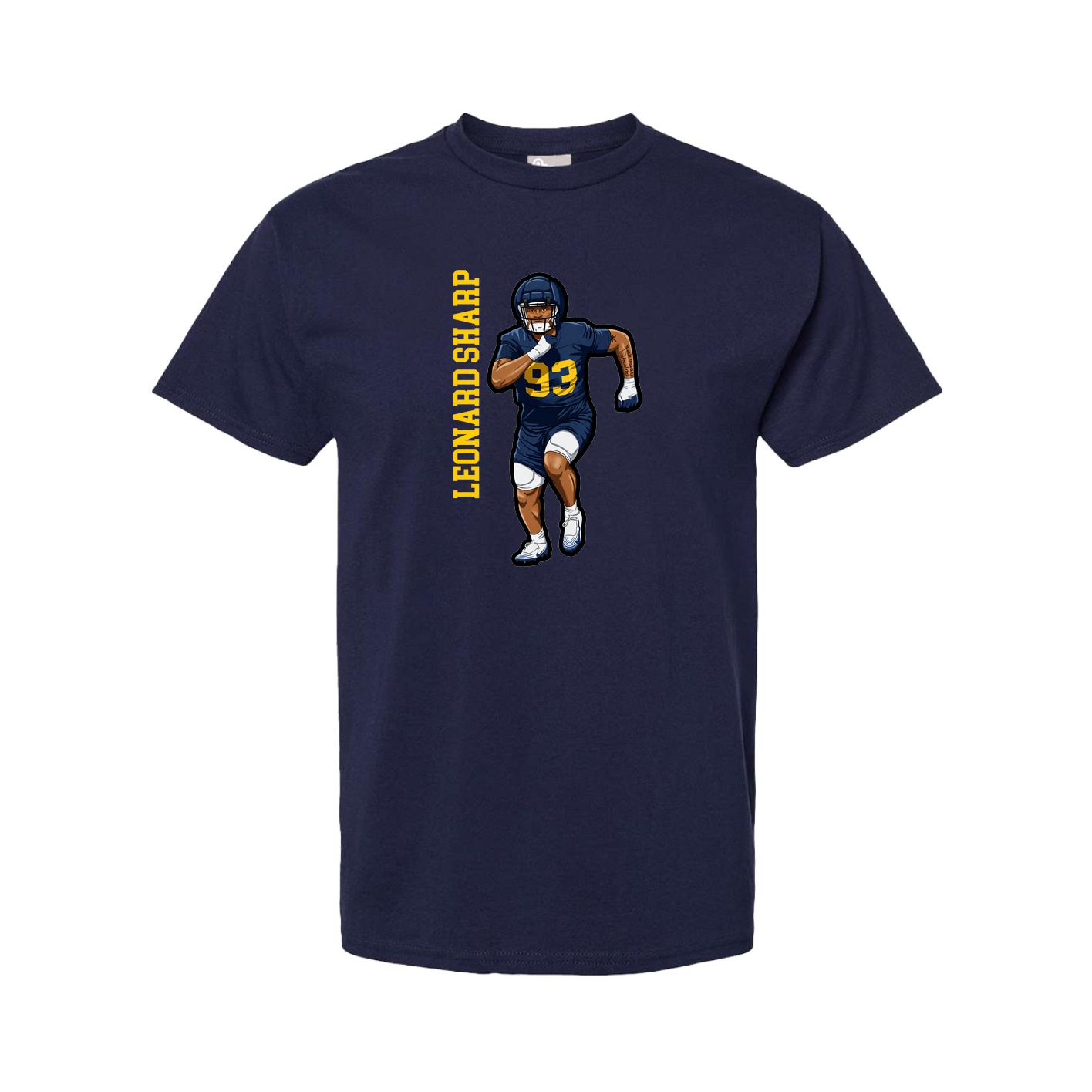 Youth Tee — Name Vertical in Navy