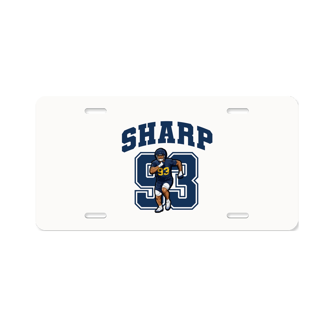 License Plate — Number in Classic