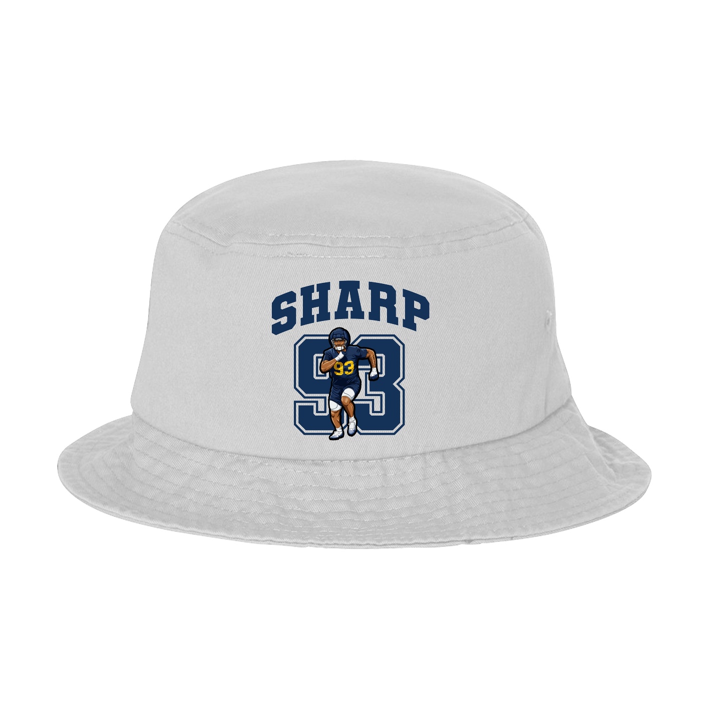 Bucket Cap — Number in White