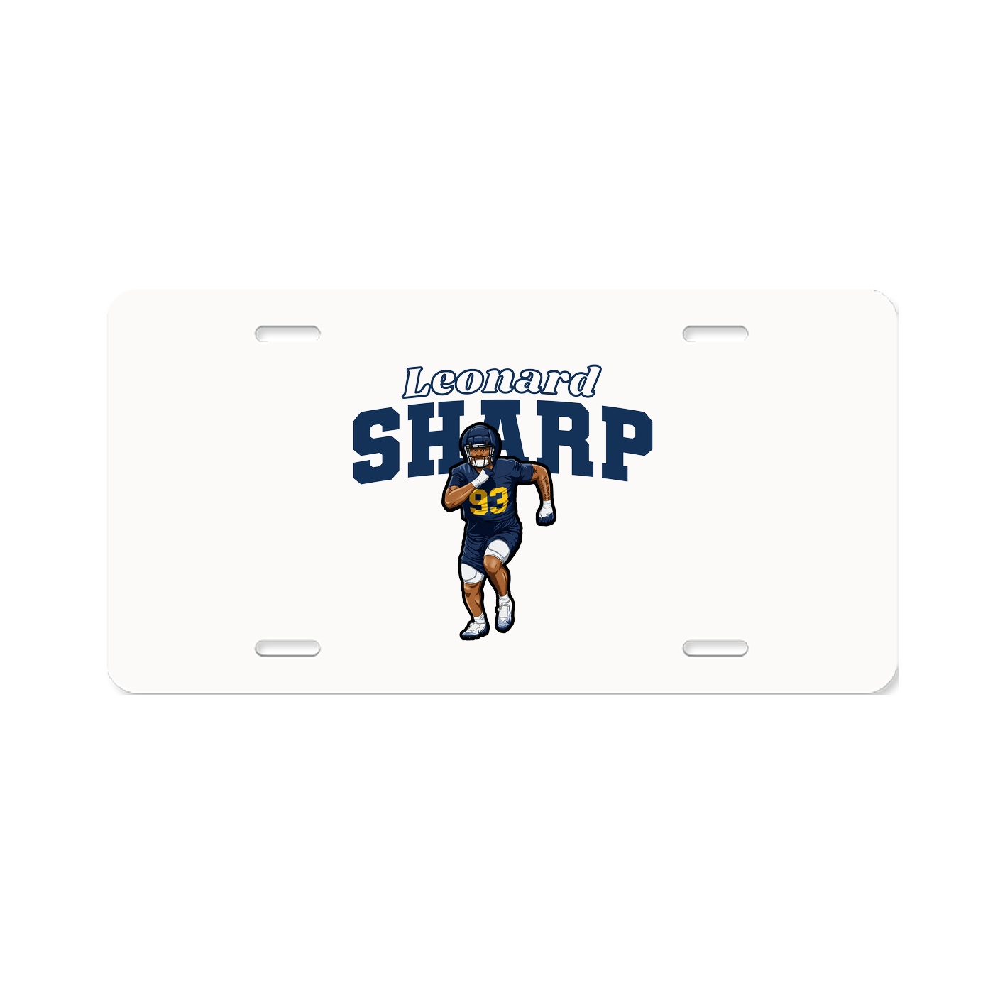 License Plate — Name Arch in Classic