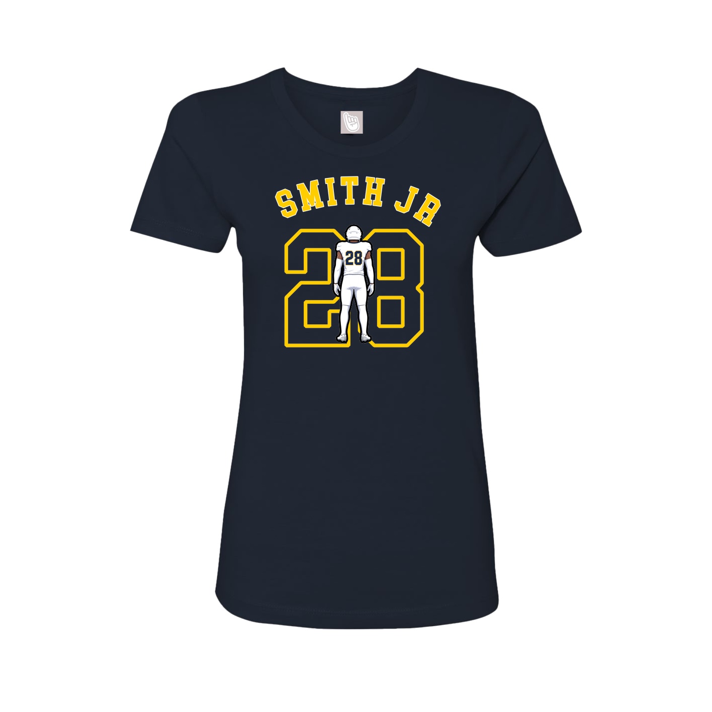 Fitted Women's Tee — Shirsey Arch in Navy