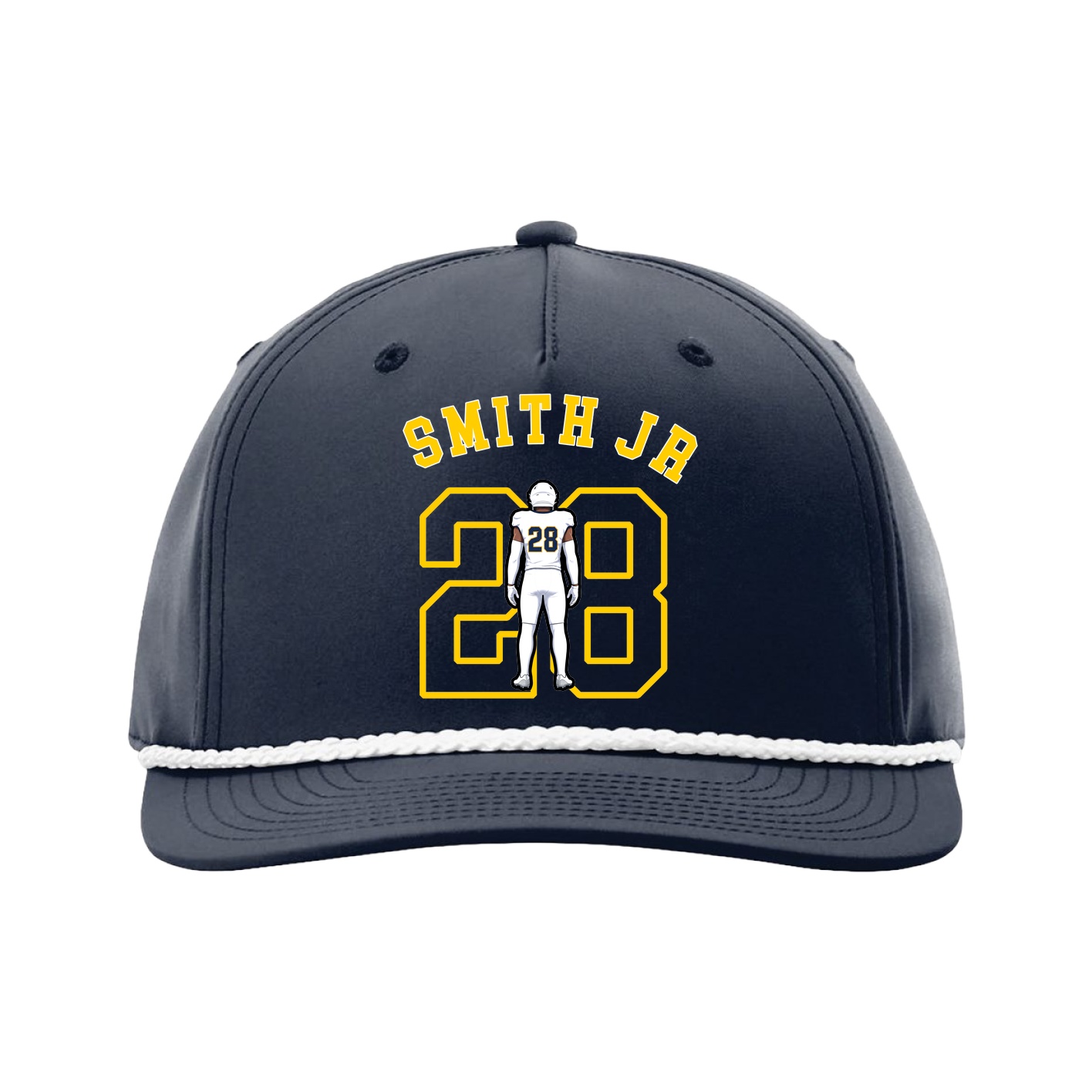 Five-Panel Classic Rope Cap — Shirsey Arch in Navy