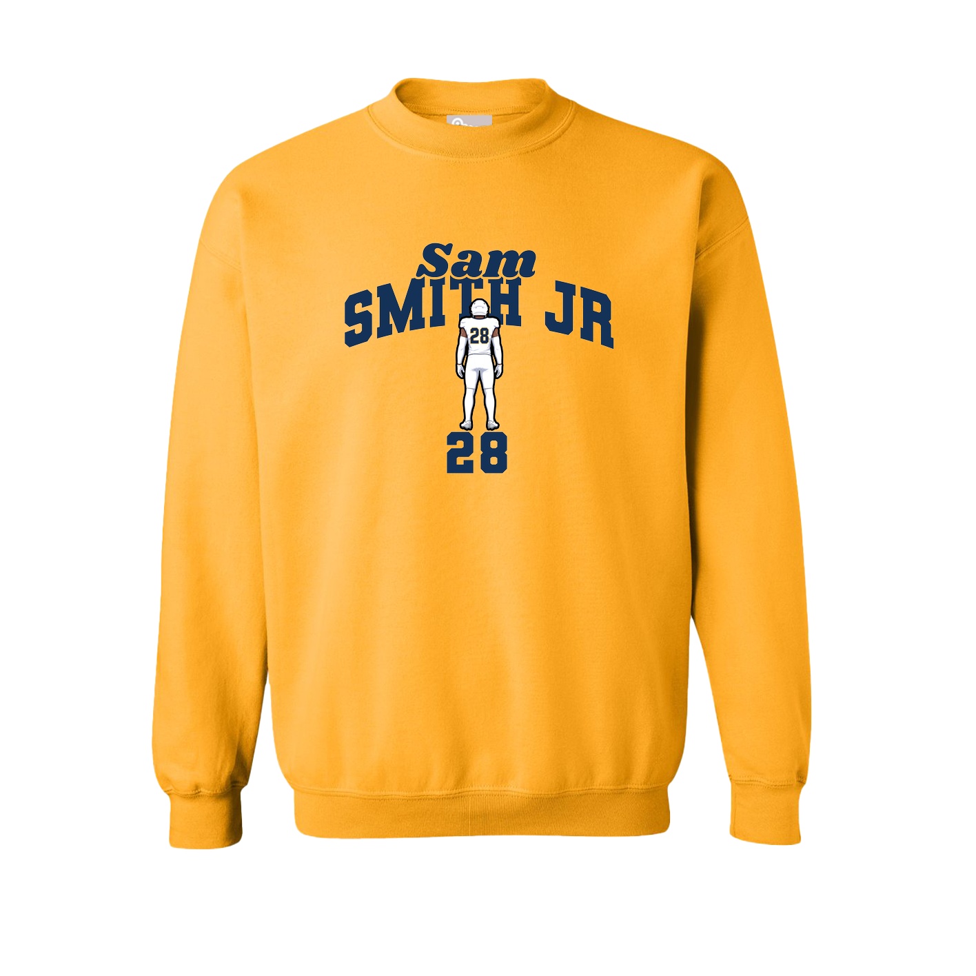 Fleece Crew — Signature Arch in Gold