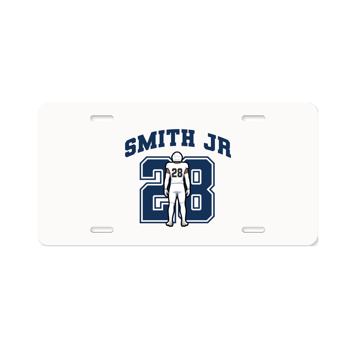 License Plate — Number in Classic