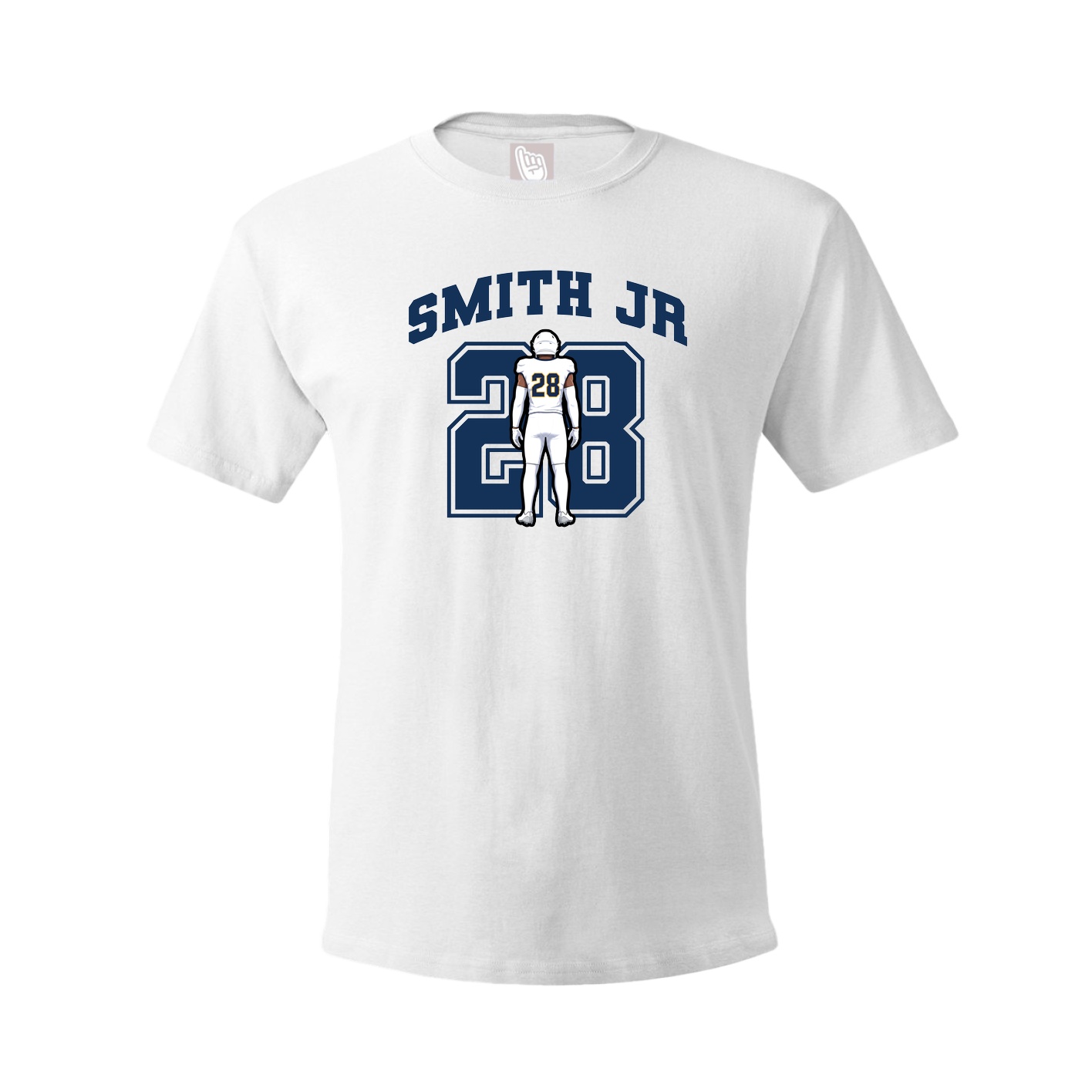 Youth Tee — Number in White