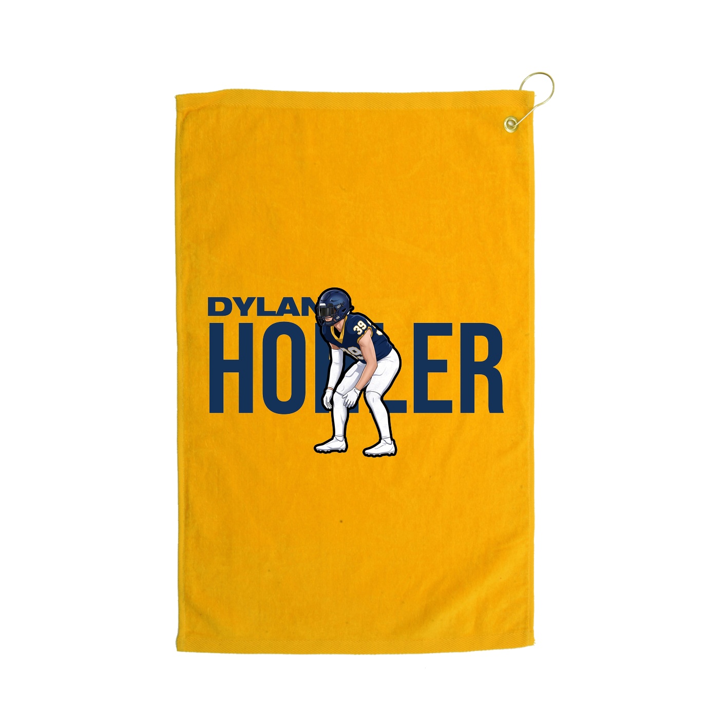 Golf Towel — Player Name in Gold