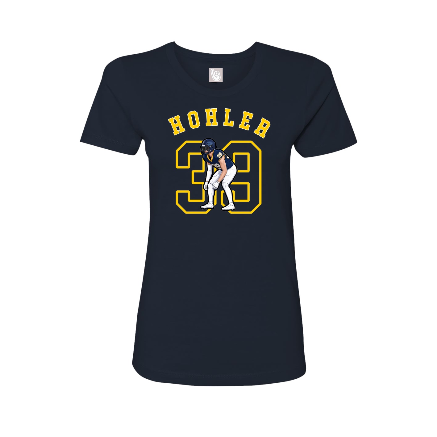Fitted Women's Tee — Shirsey Arch in Navy