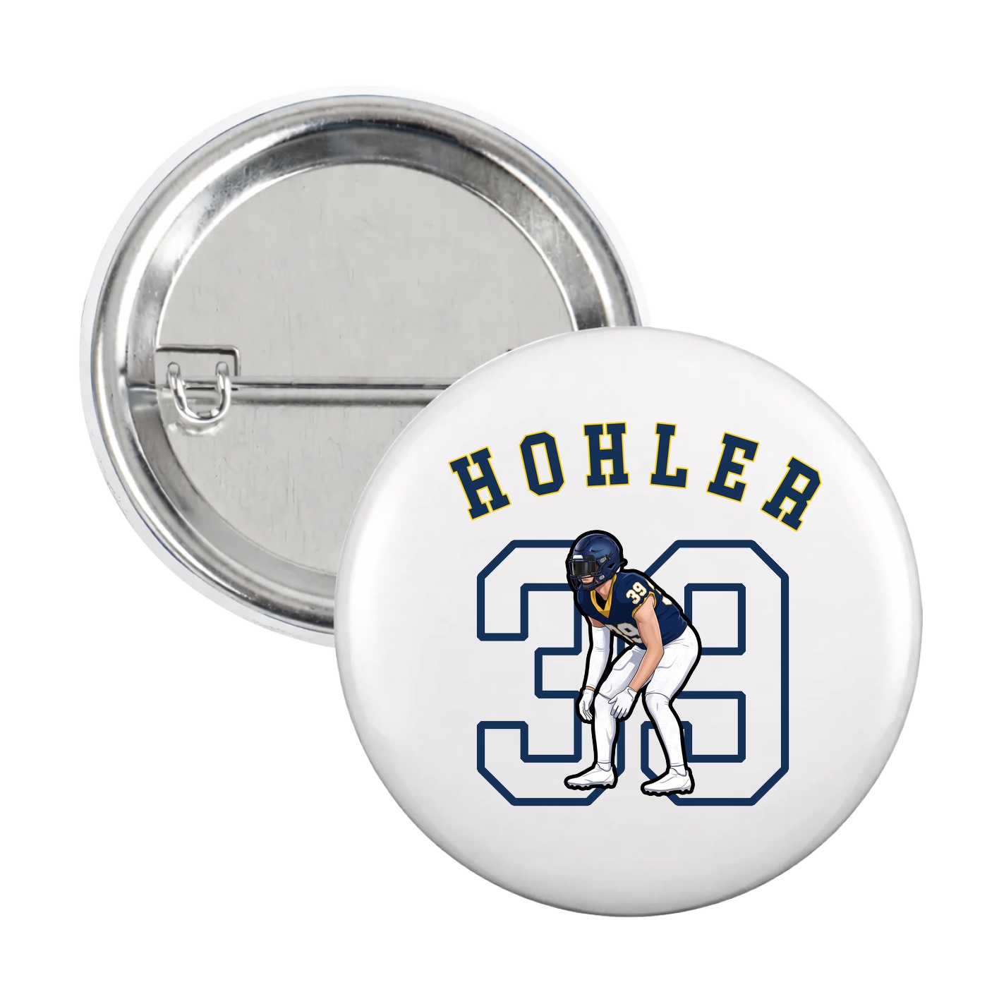 Game Day Button — Shirsey Arch in White