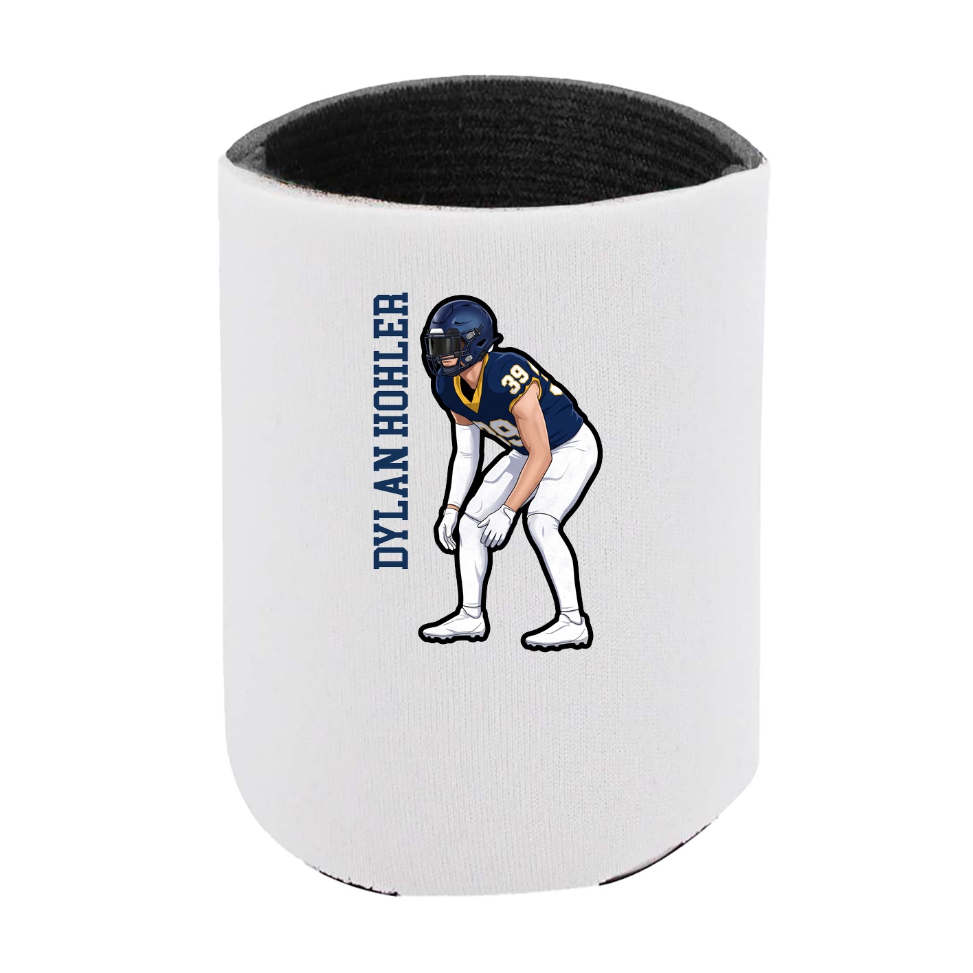 Can Holder — Name Vertical in White