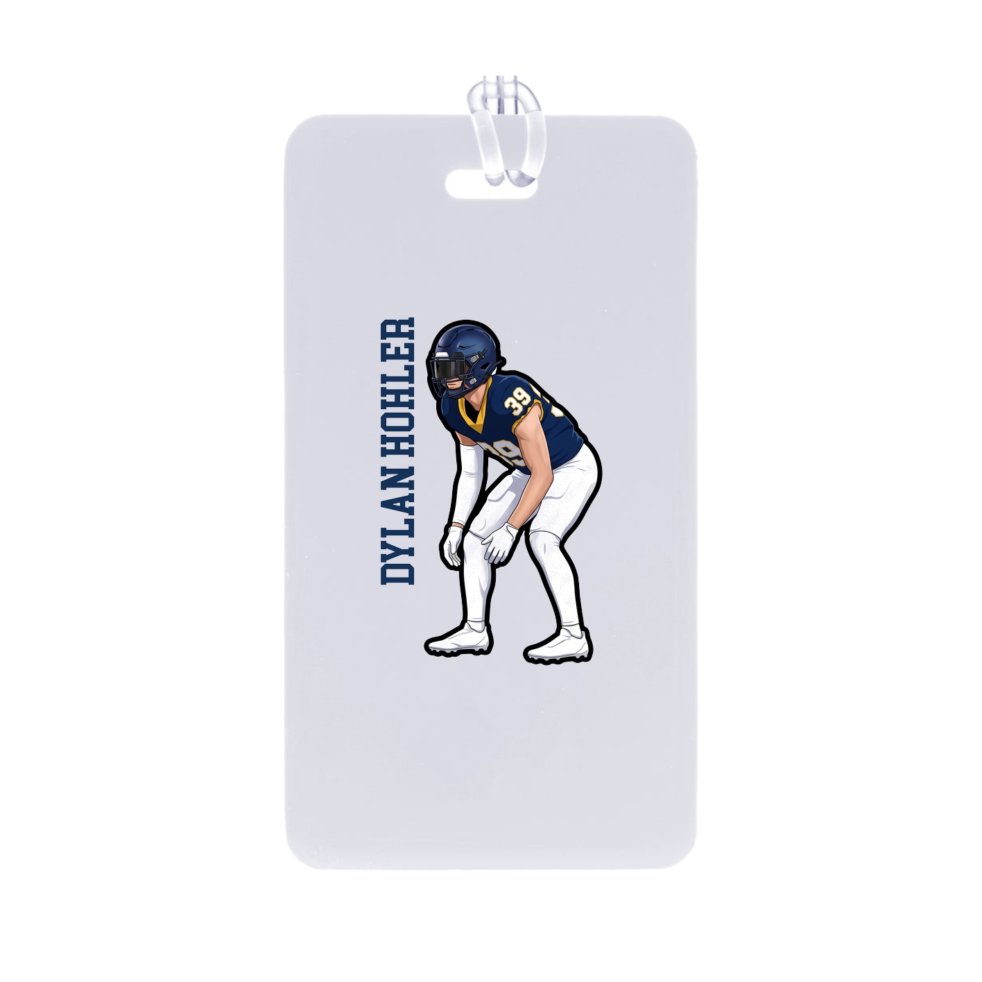Bag Tag — Name Vertical in Classic