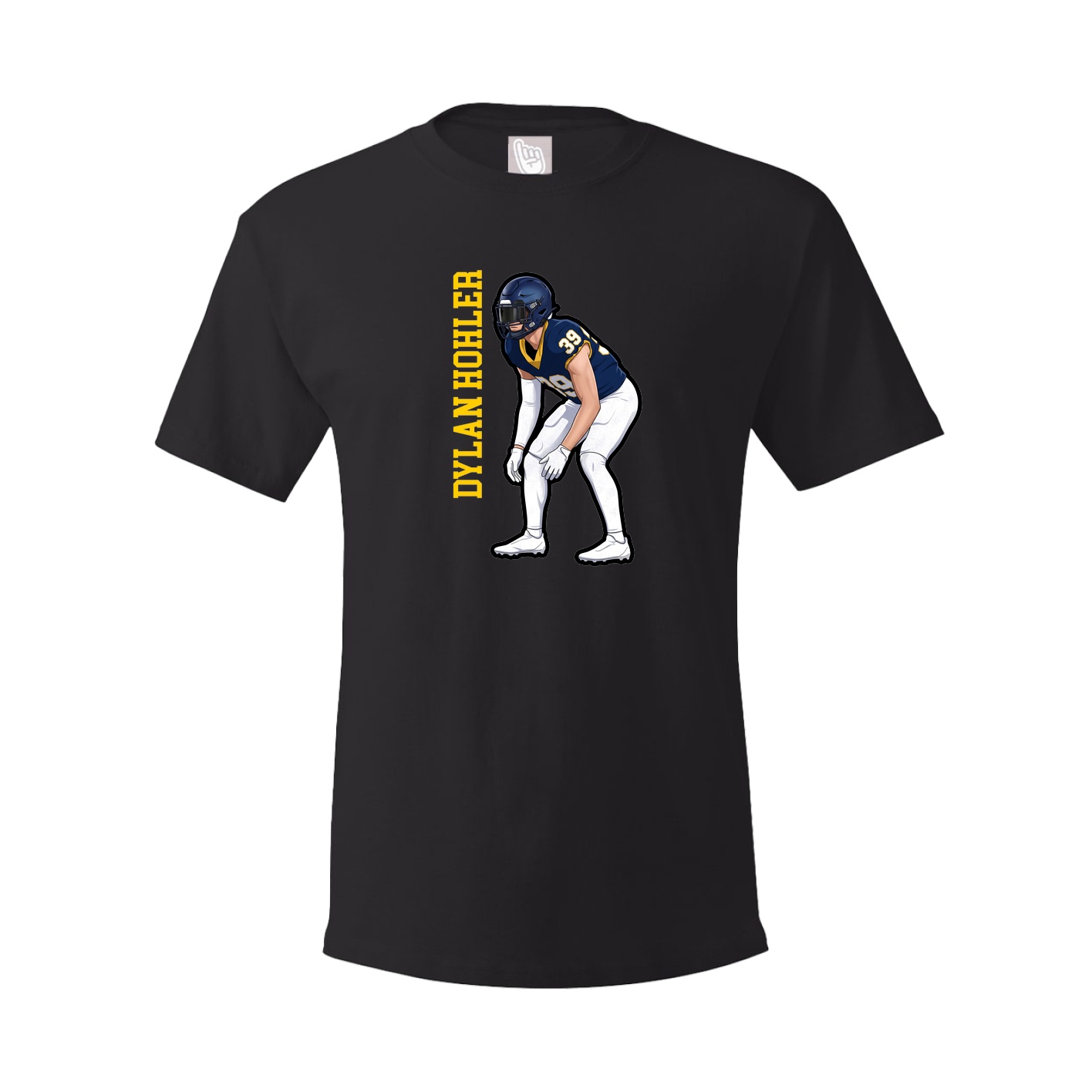 Tee — Name Vertical in Black