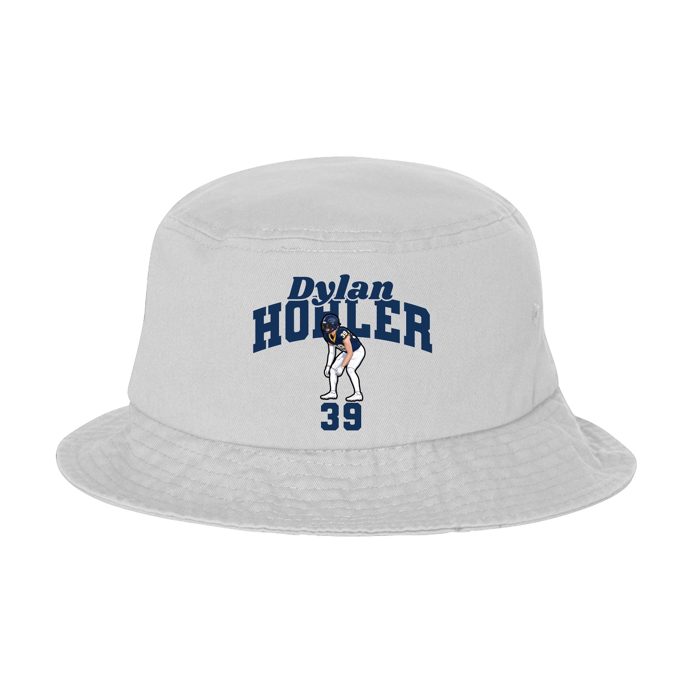 Bucket Cap — Signature Arch in White