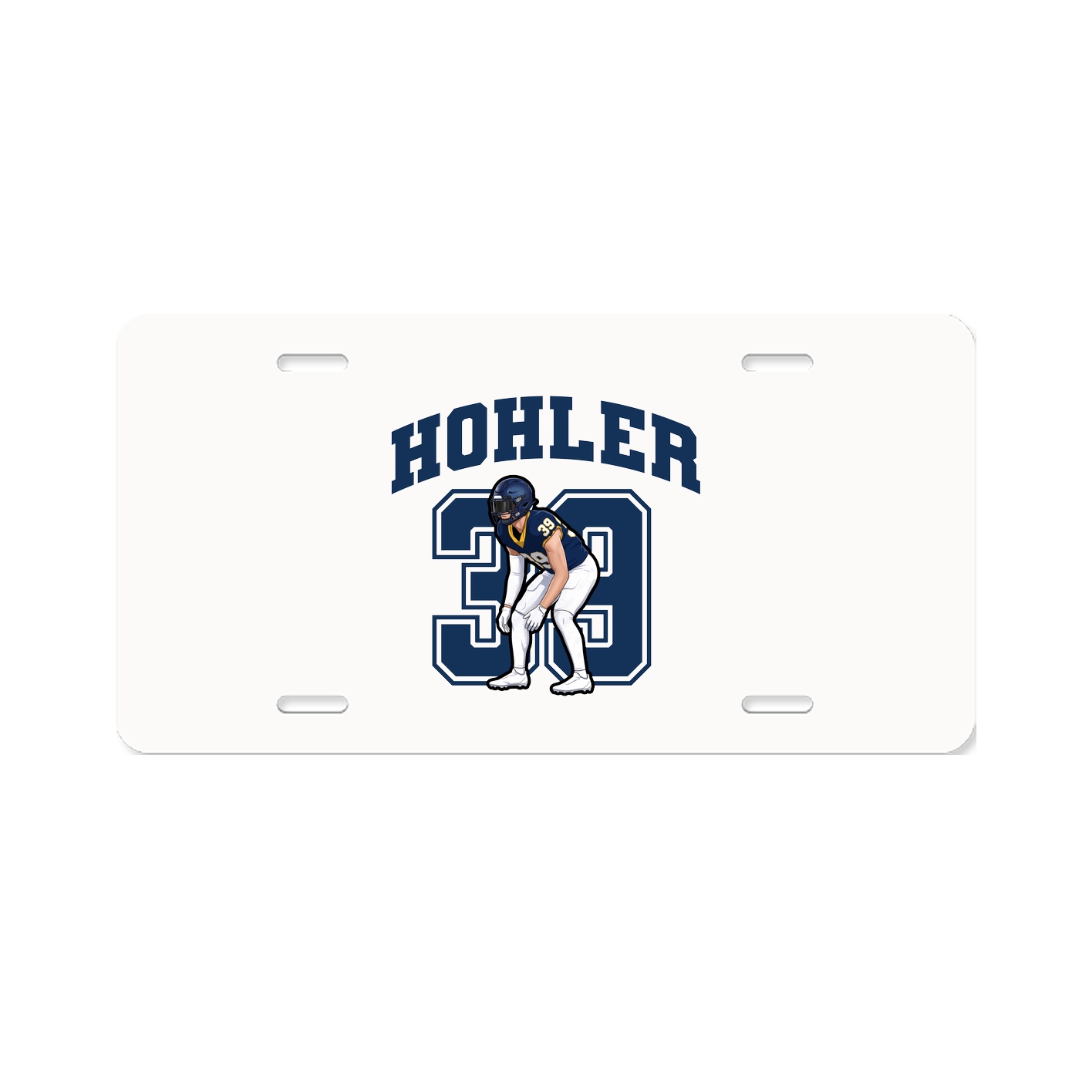 License Plate — Number in Classic