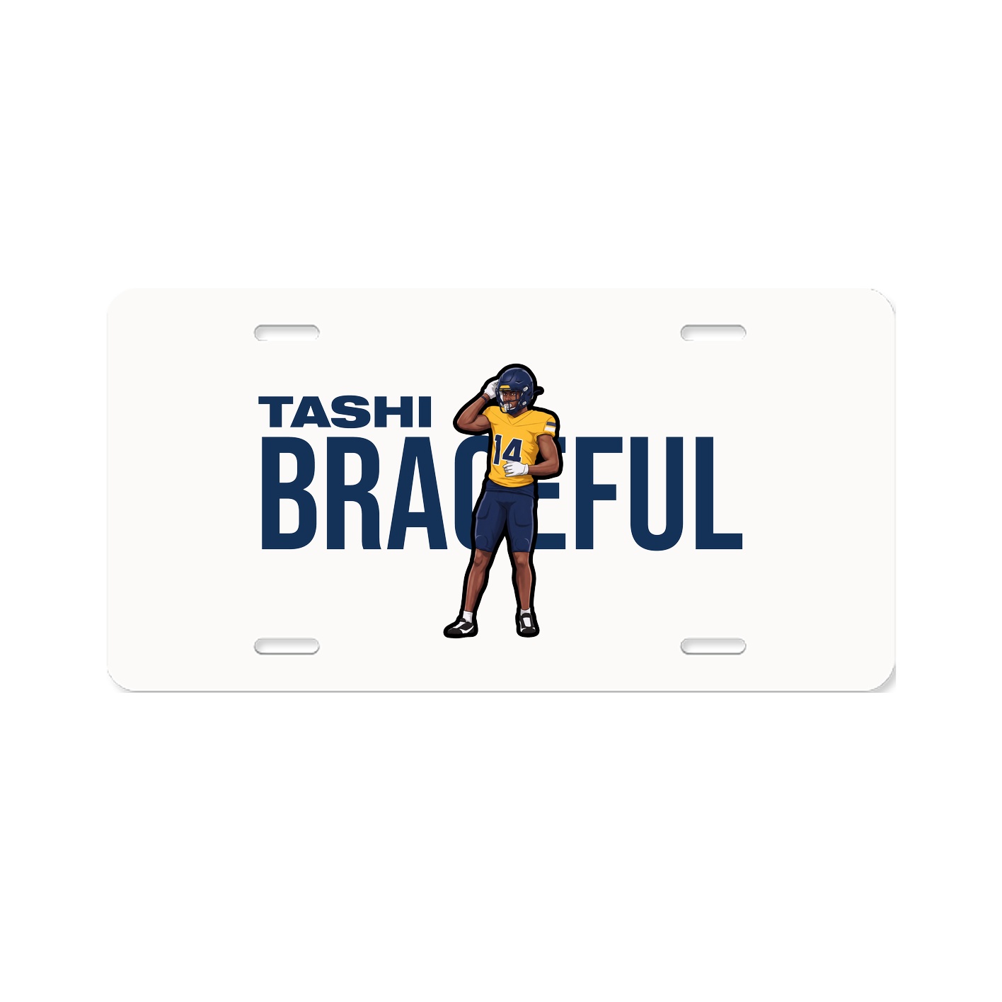 License Plate — Player Name in Classic