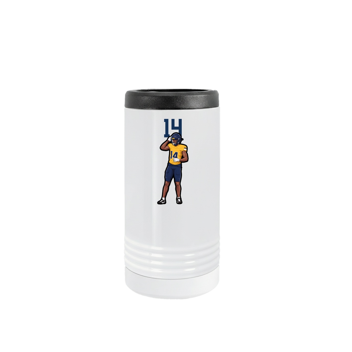 Slim Beverage Holder — Number Top in White