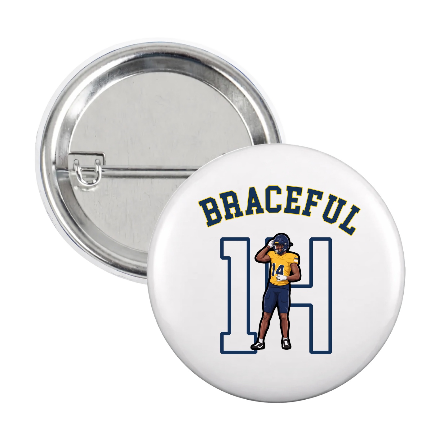 Game Day Button — Shirsey Arch in White