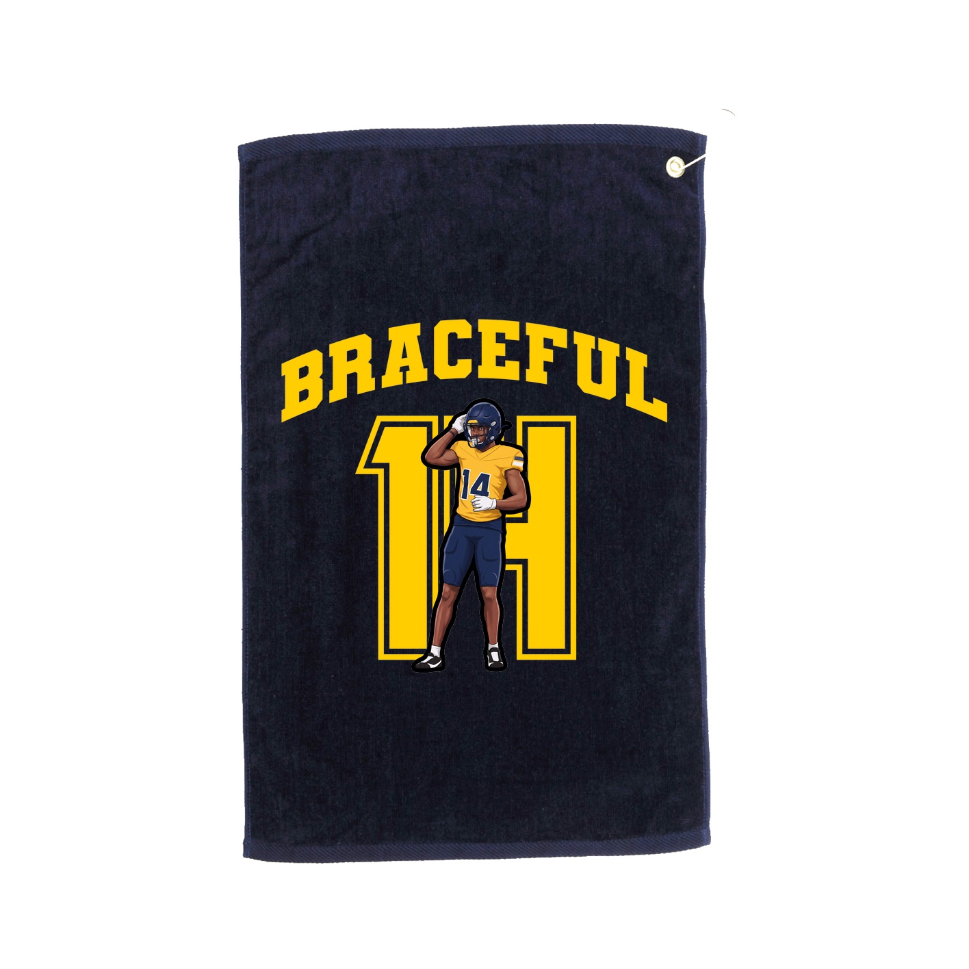 Golf Towel — Number in Navy