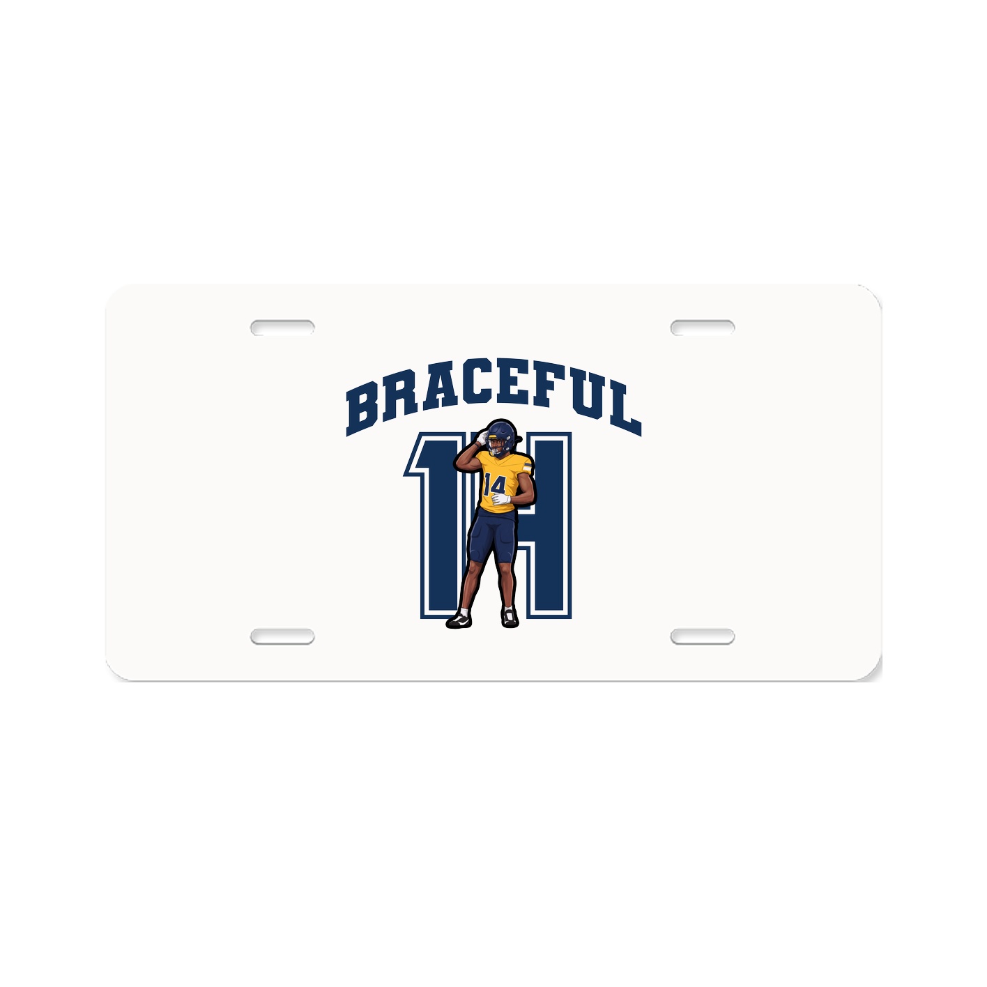 License Plate — Number in Classic