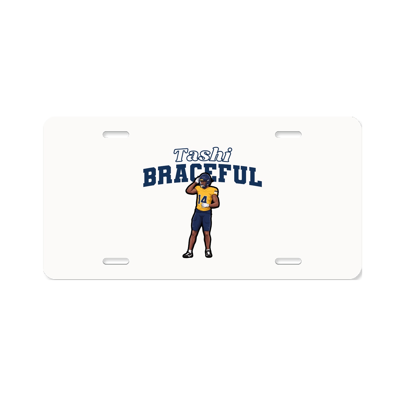 License Plate — Name Arch in Classic