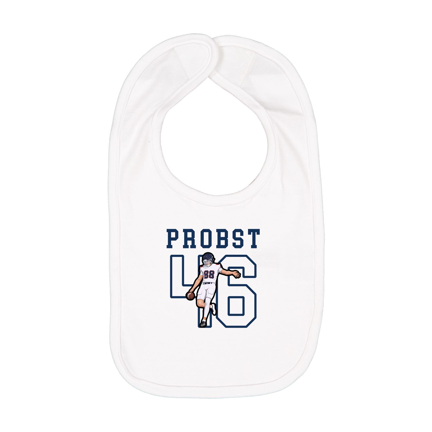 Infant Bib — Shirsey in White