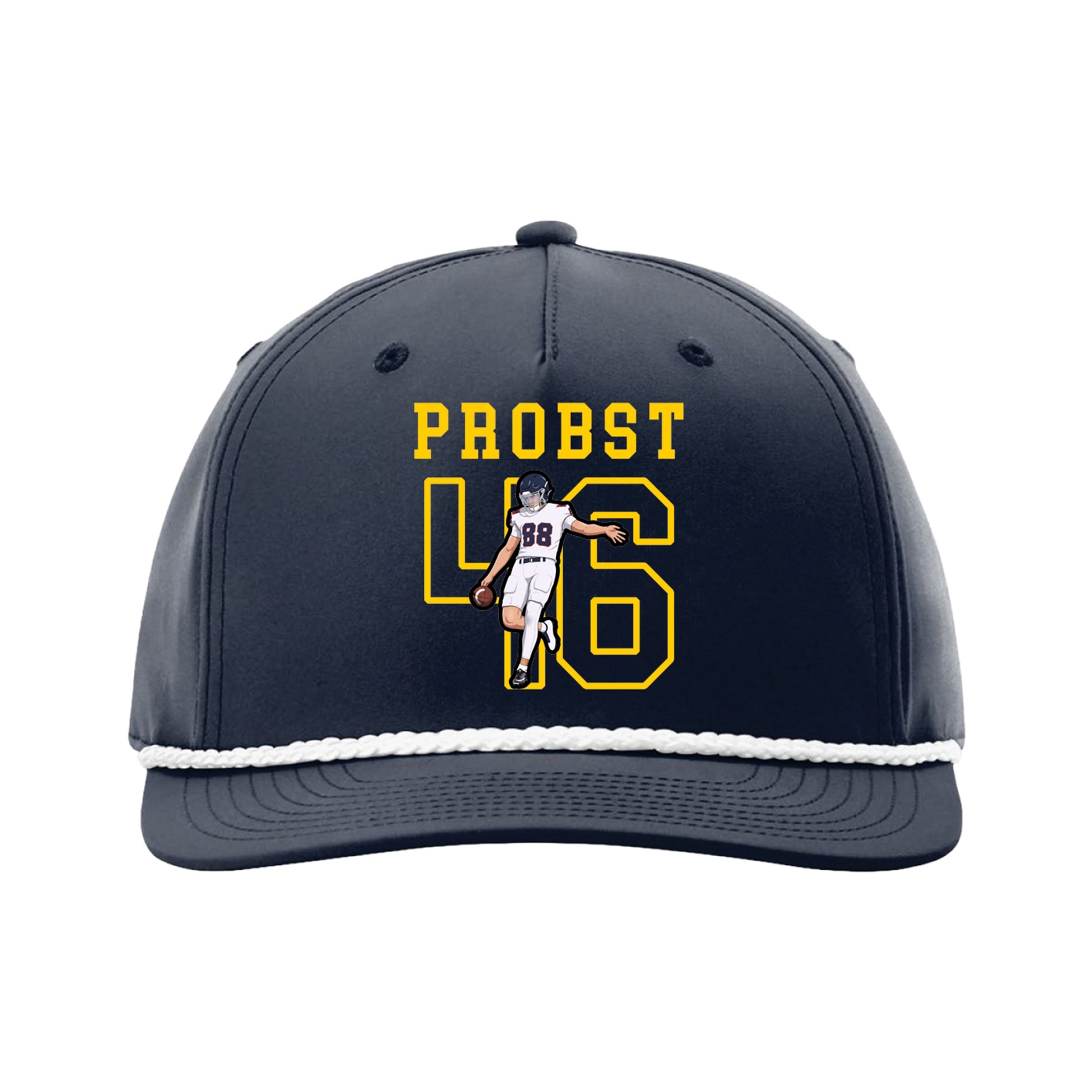 Five-Panel Classic Rope Cap — Shirsey in Navy