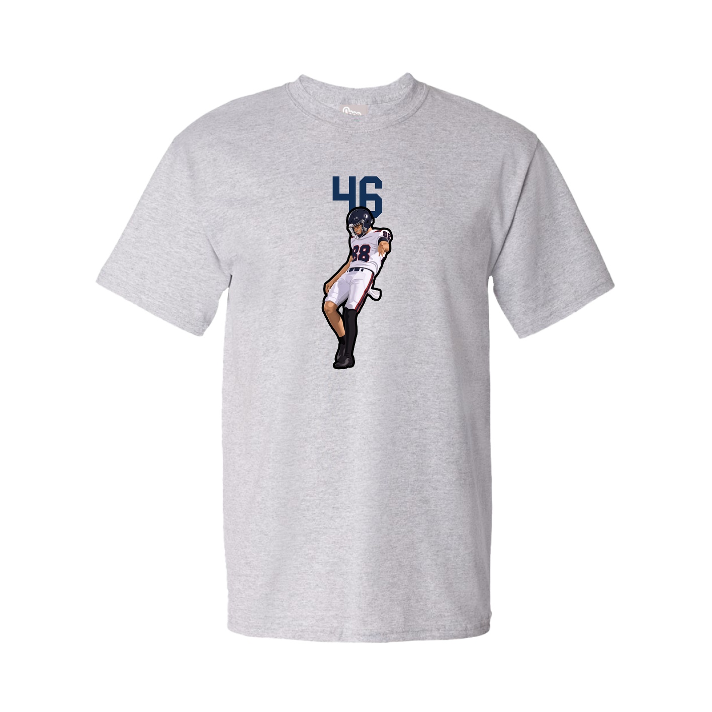 Tee — Number Top in Grey