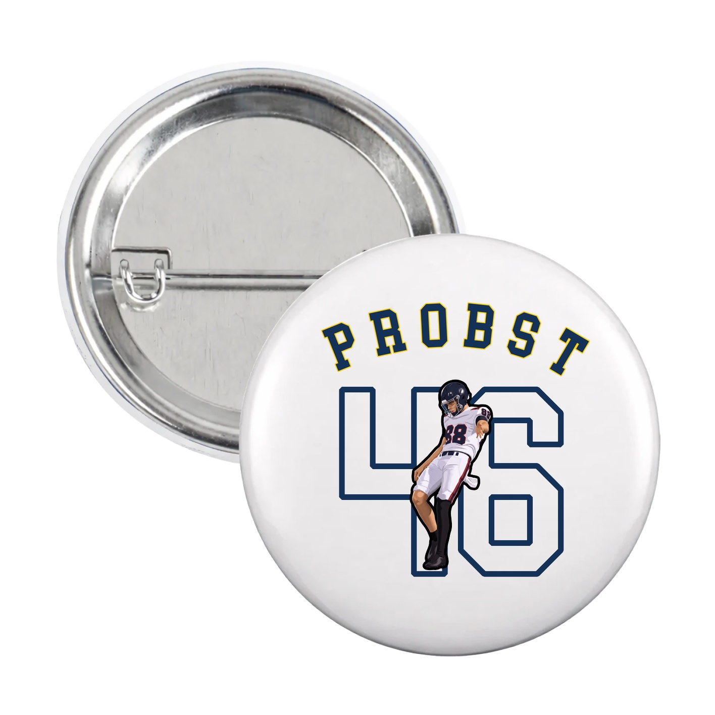 Game Day Button — Shirsey Arch in White