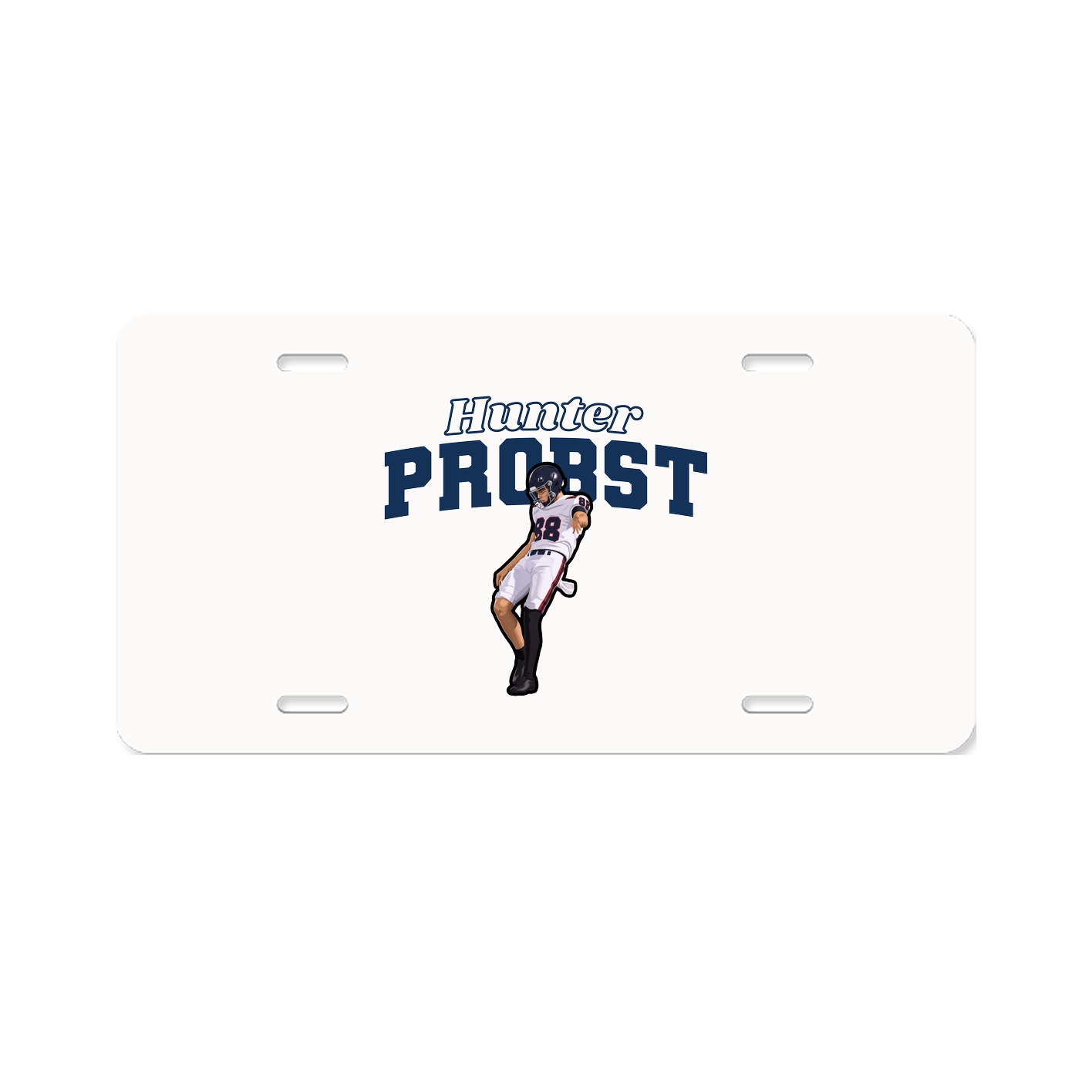 License Plate — Name Arch in Classic