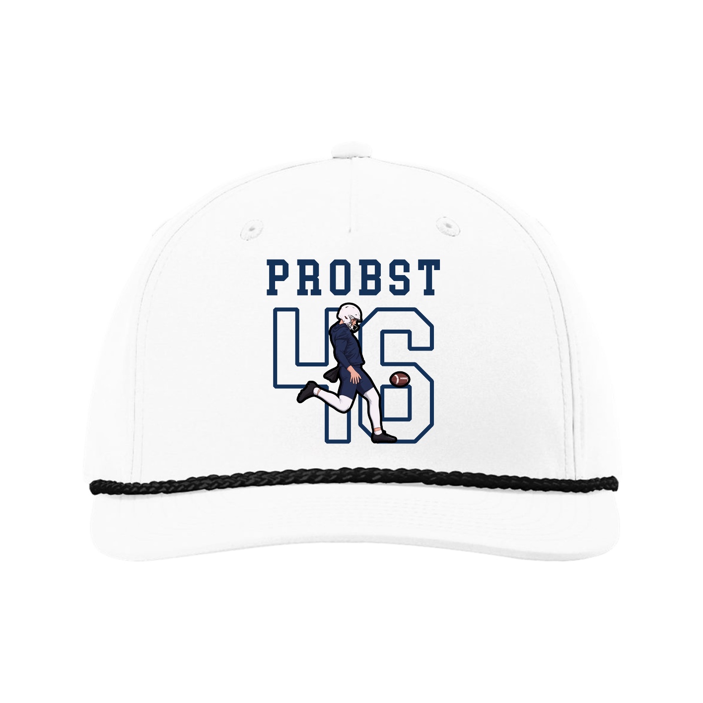 Five-Panel Classic Rope Cap — Shirsey in White